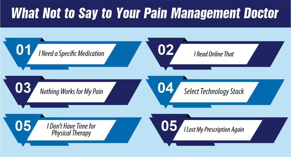 What Not to Say to Your Pain Management Doctor