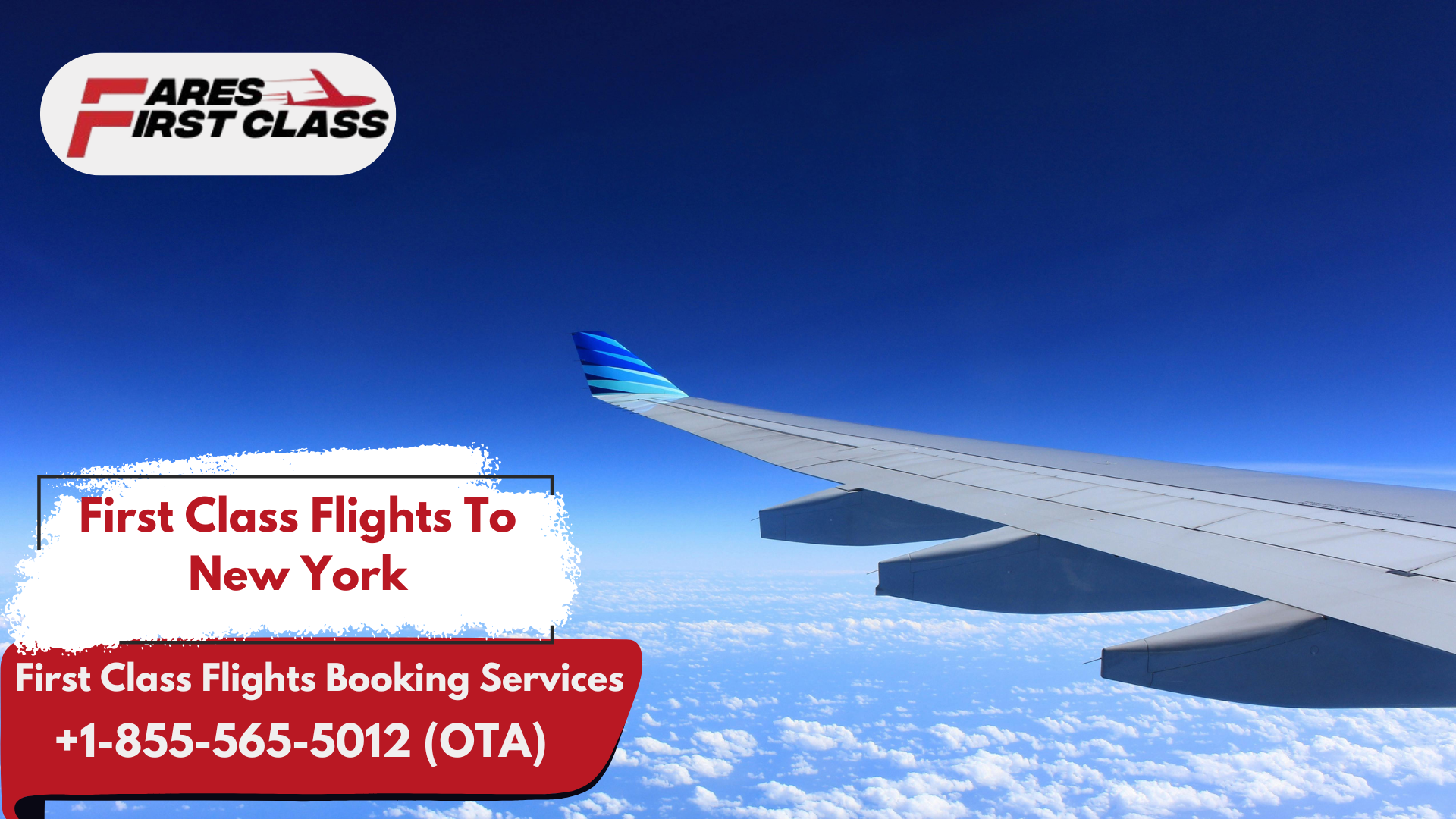 Experience the luxury of First class flight to New York