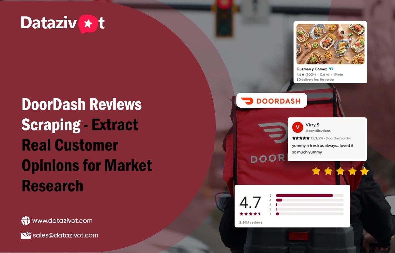 DoorDash Reviews Scraping – Gather Genuine Customer Feedback