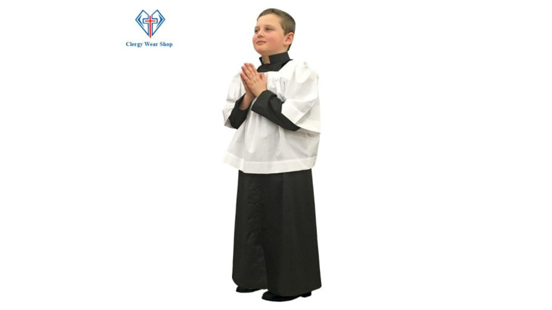 High-Quality Black Altar Server Cassock for Church Attire
