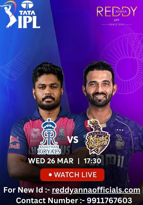 Reddy Anna Website of Your Go-To Source for Live Updates on RR vs KKR - Join Us at ACA Stadium! 2025