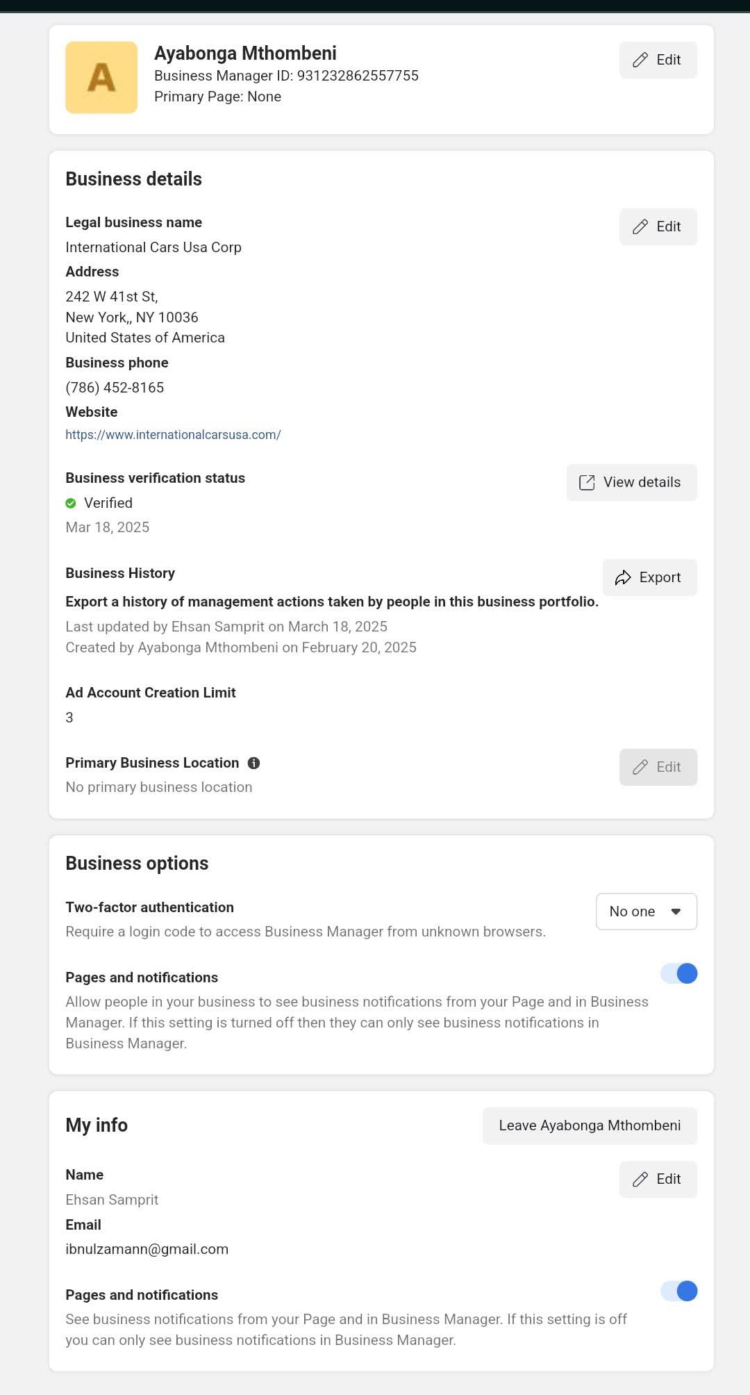 Facebook Business Manager