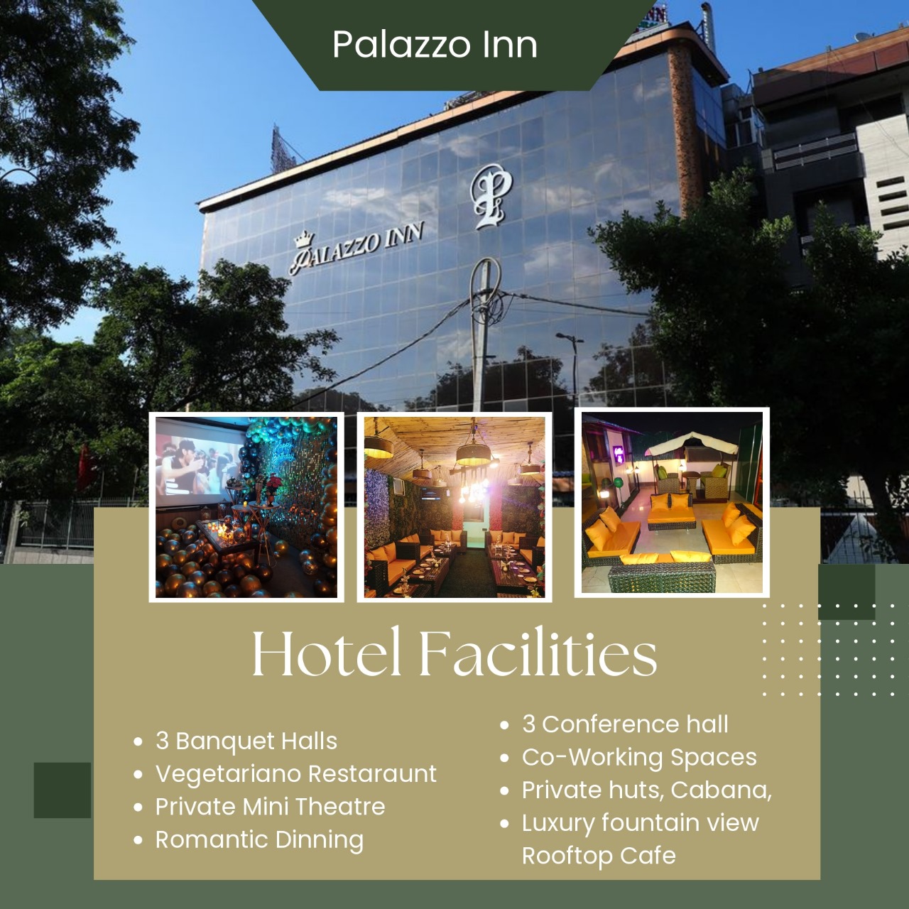 Top Banquet Hall with Attached Rooms and Restaurant in West Delhi