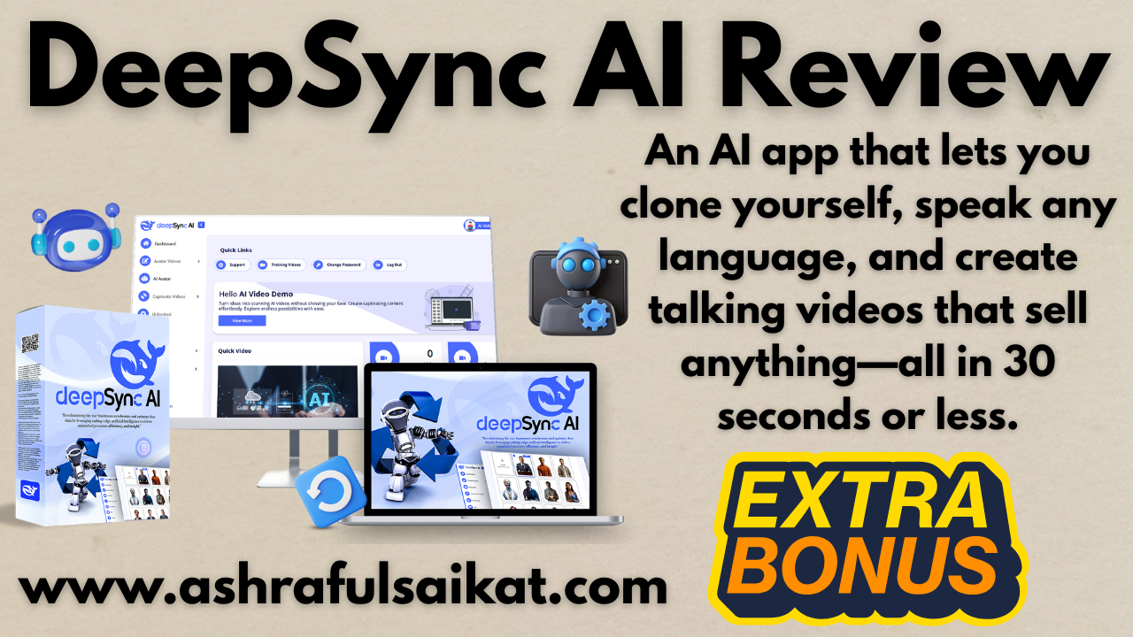 DeepSync AI Review - Create Faceless Video in Minutes