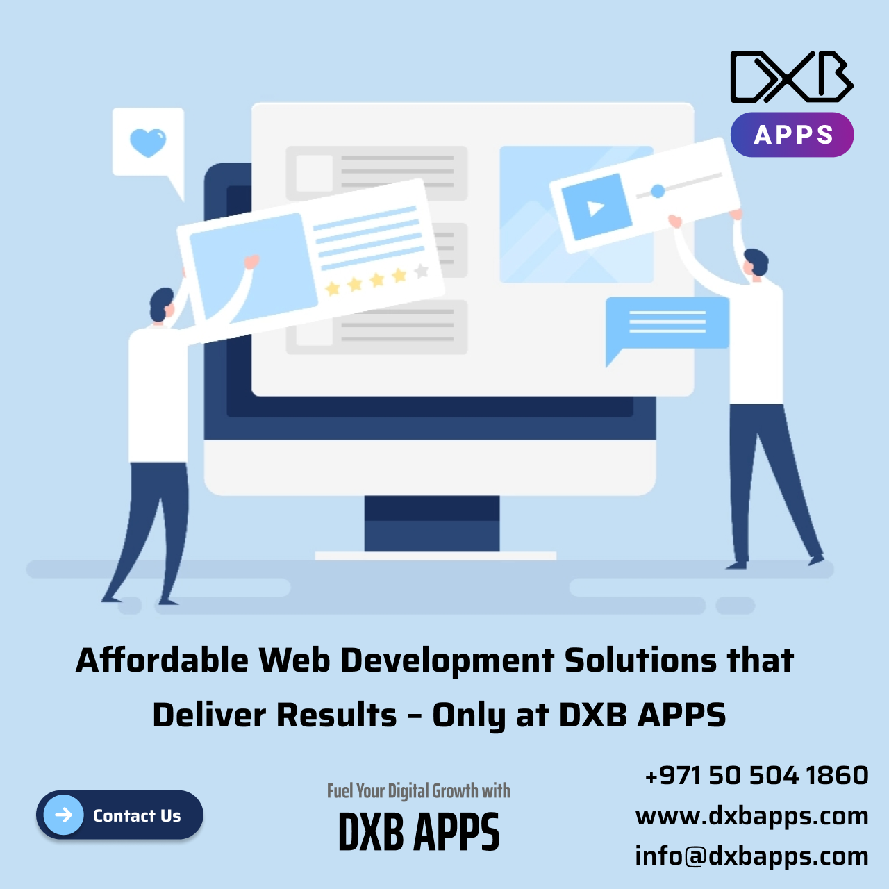 DXB APPS gives the best mobile application development Abu Dhabi solutions