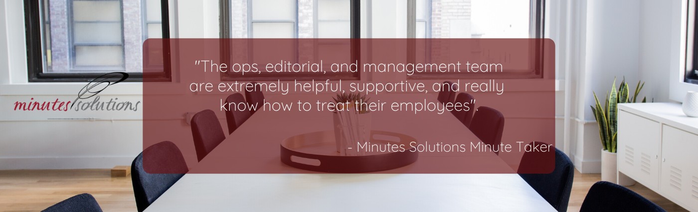 The Essential Role of Minute Taking in Business: Why You Should Consider a Note Taking Company