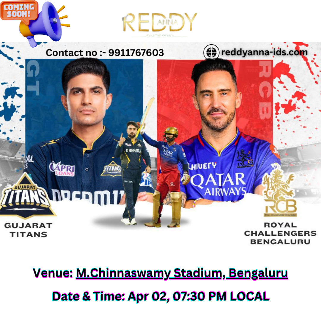 Match Preview with Reddy Anna : Royal Challengers Bengaluru vs Gujarat Titans - A Thrilling Encounter in IPL 2025.
