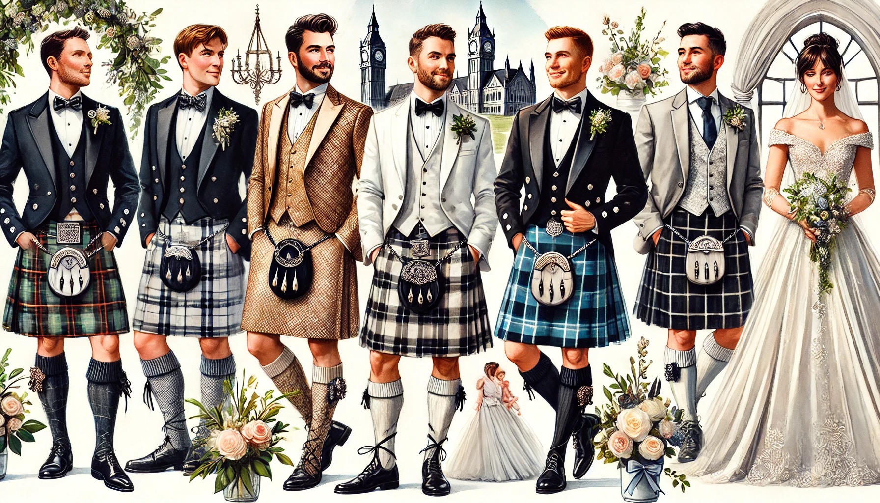 Why Grooms Are Choosing Kilts Over Tuxedos