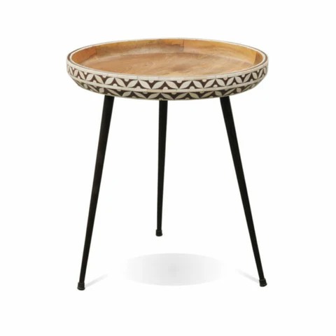 The Influence of Indian Craftsmanship on Bone Inlay End Tables