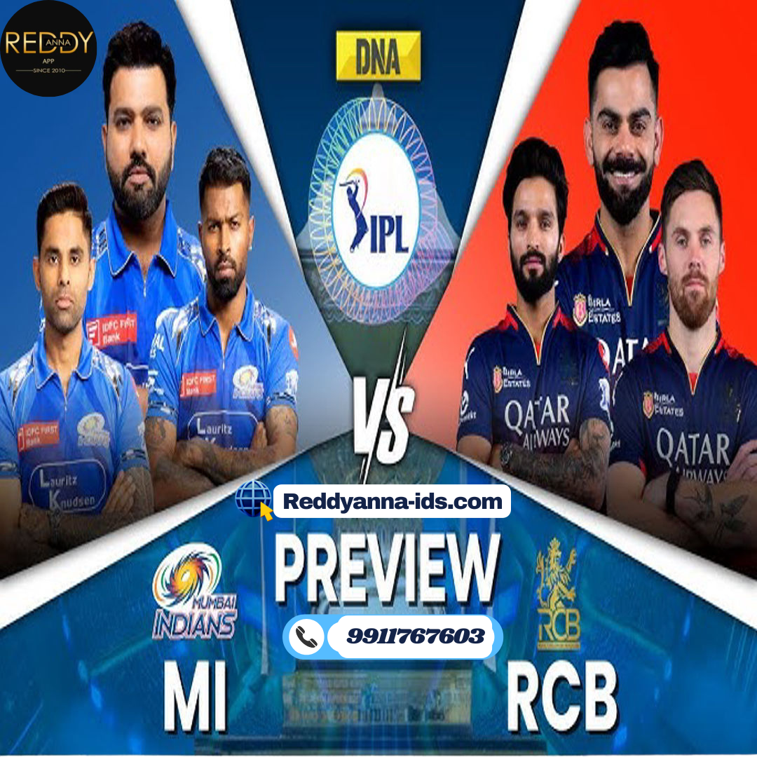 Wankhede Stadium Awaits with Reddy Anna : A Preview of the Epic Battle Between MI and RCB in IPL 2025.