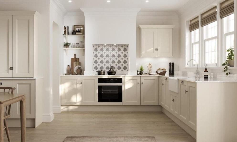 Cream Kitchen Cabinets An Elegant Choice For Open Kitchen Concept