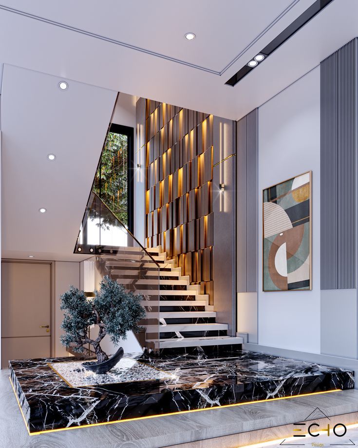 Transform Your Home with a Modern Metal Staircase Design