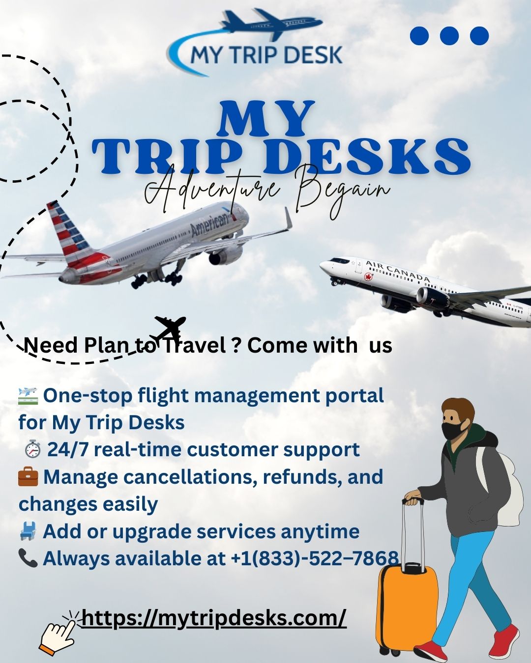 Seamless Flight Management with Air Canada – Powered by My Trip Desks