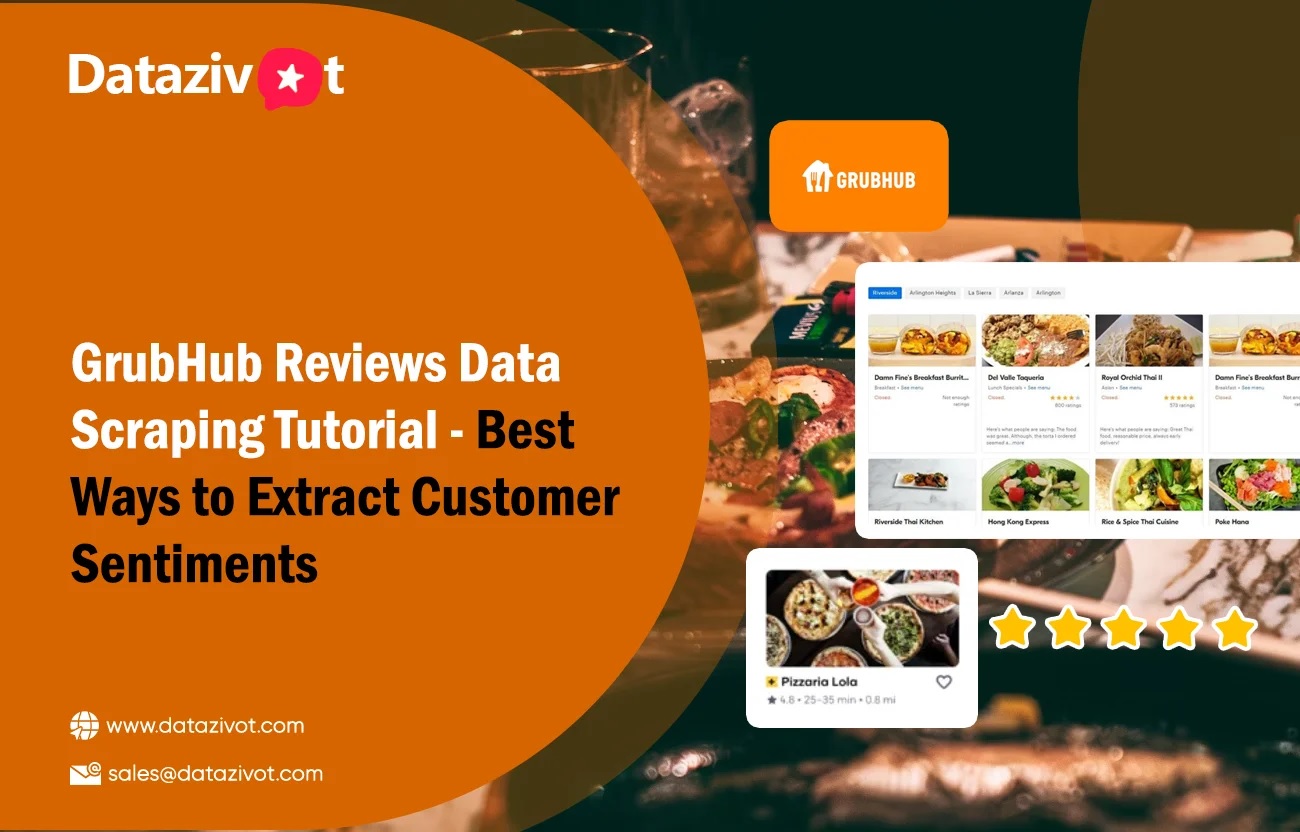 GrubHub Reviews Data Scraping Extract Customer Insights