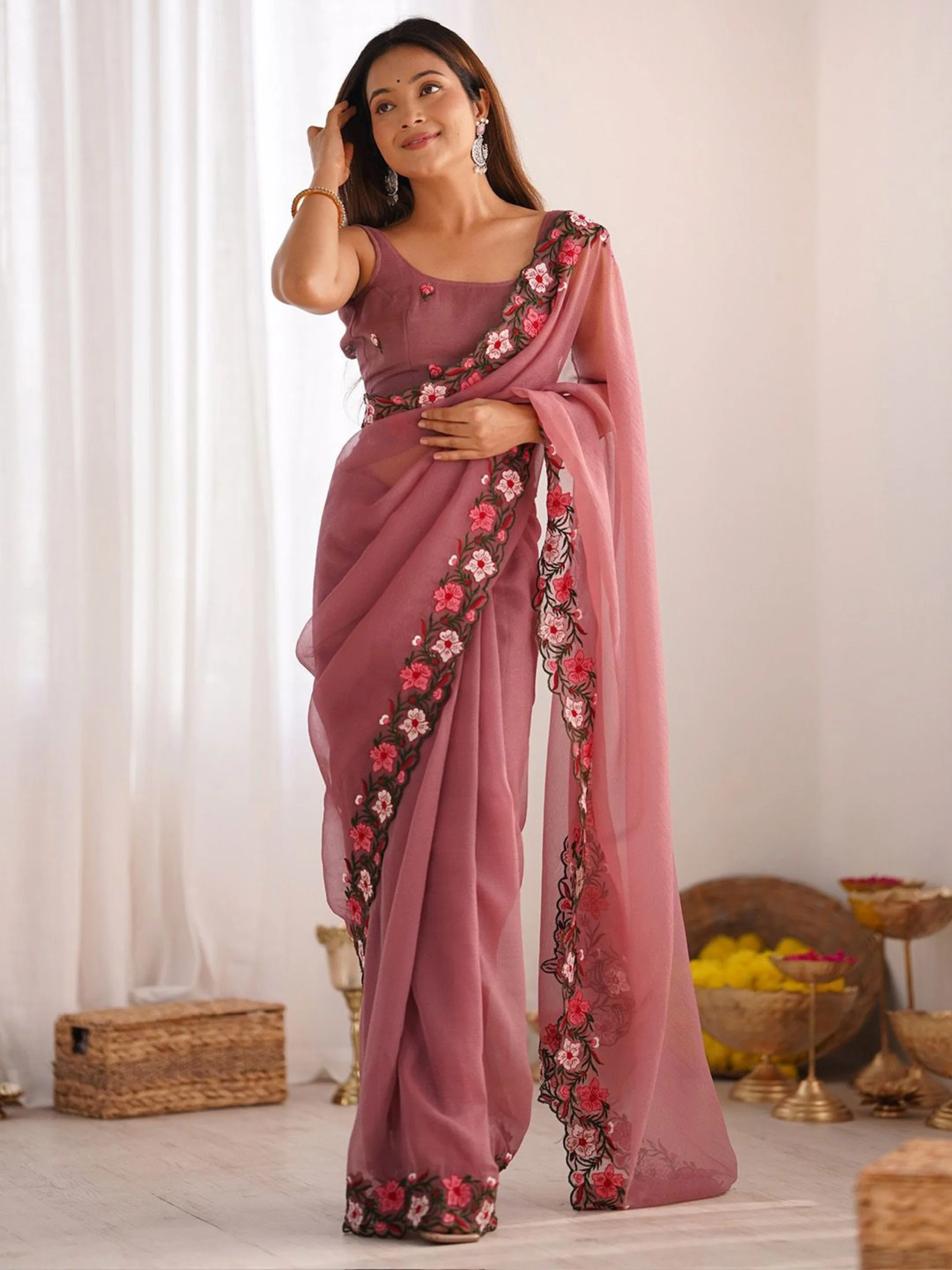 10+ Engagement Saree for Women Looks Elegant