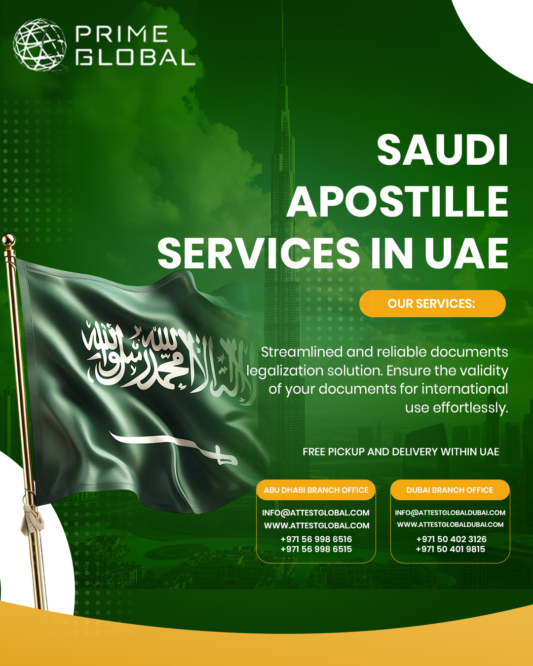 Saudi apostille services at affordable prices for abu dhabi, dubai and UAE