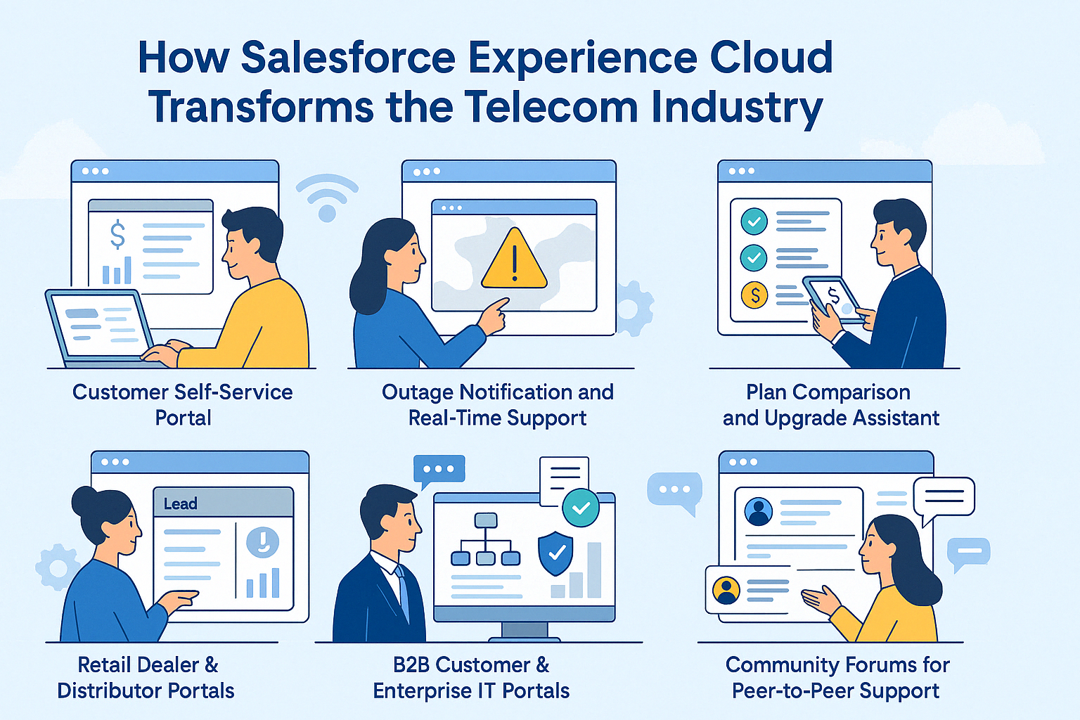 Salesforce Experience Cloud for Telecom Industry
