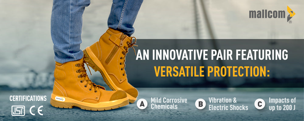 Top Mallcom High Ankle Safety Shoes for Industrial Workers