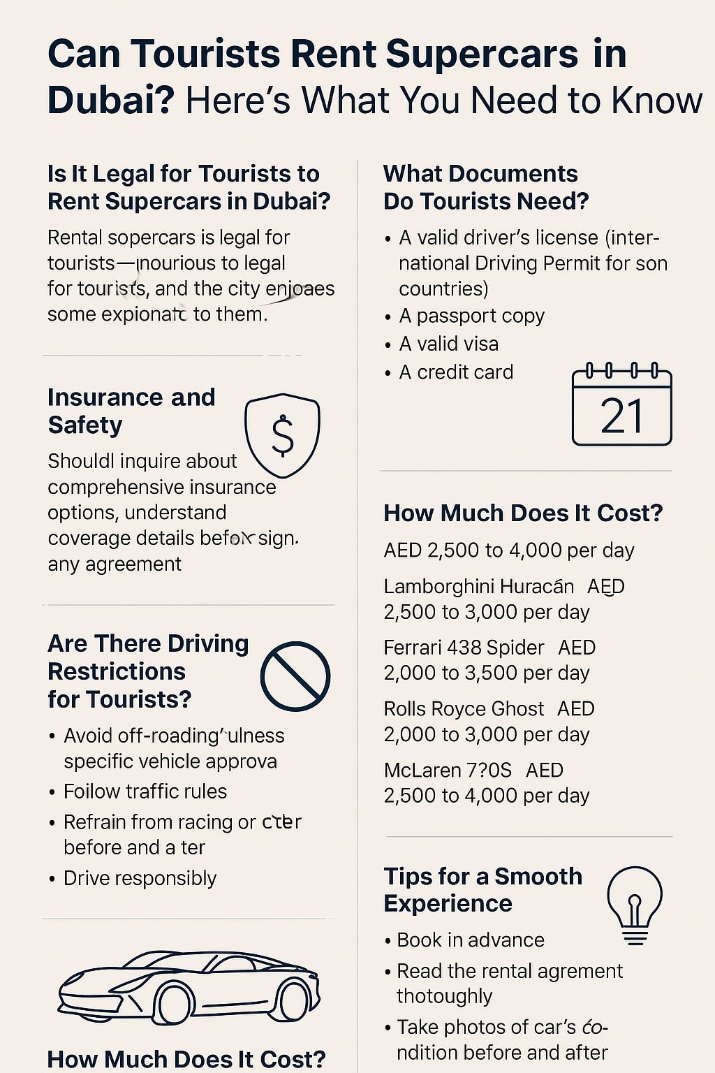 Can Tourists Rent Supercars in Dubai? Here’s What You Need to Know
