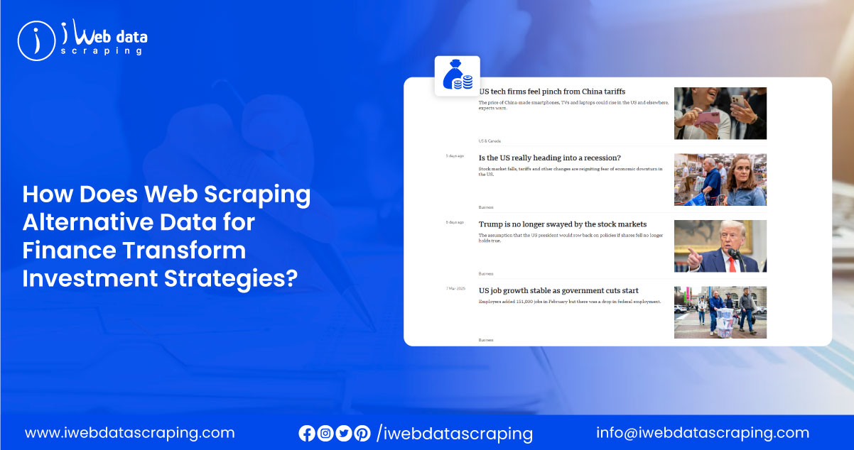 Strategize Investment by Web Scraping Alternative Finance Data
