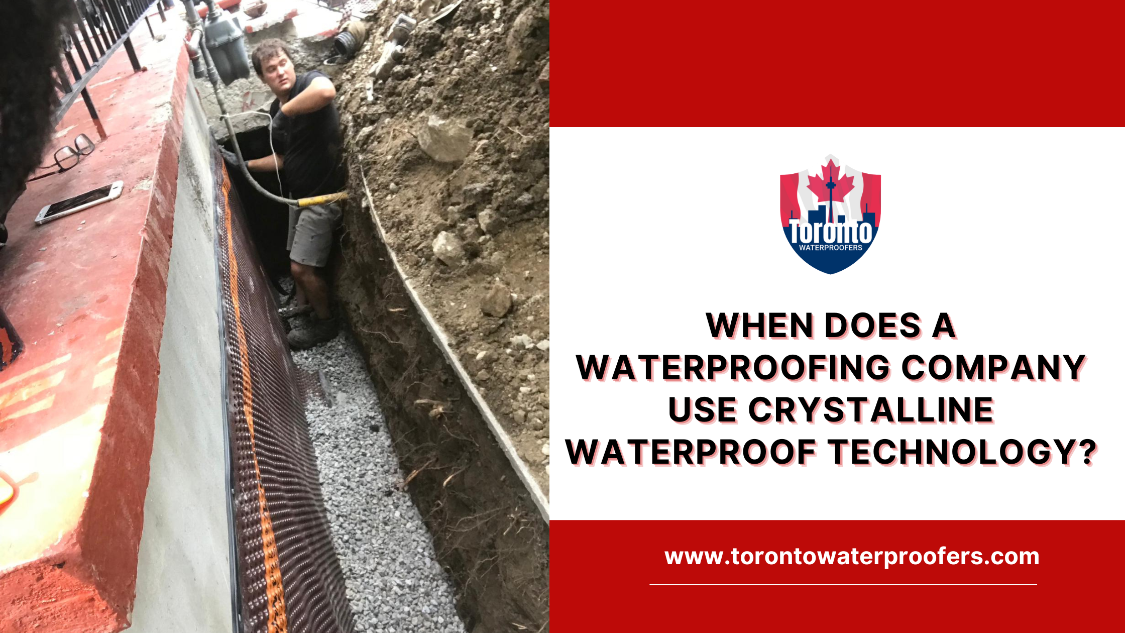 When Does A Waterproofing Company Use Crystalline Waterproof Technology?