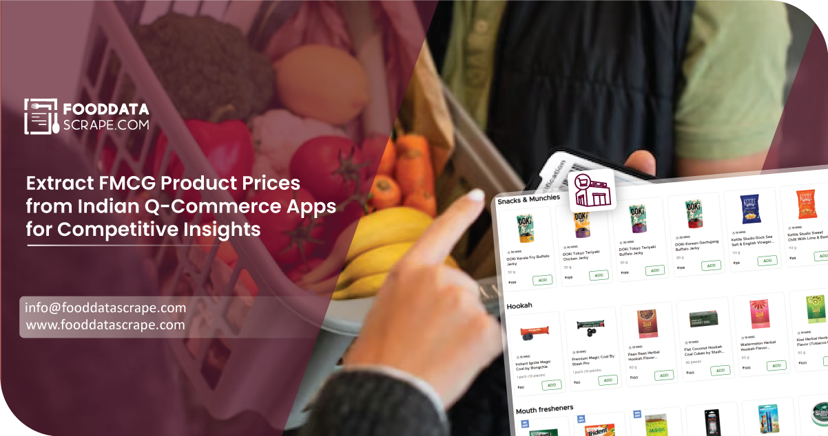Extract FMCG Product Prices from Indian Q-Commerce Apps