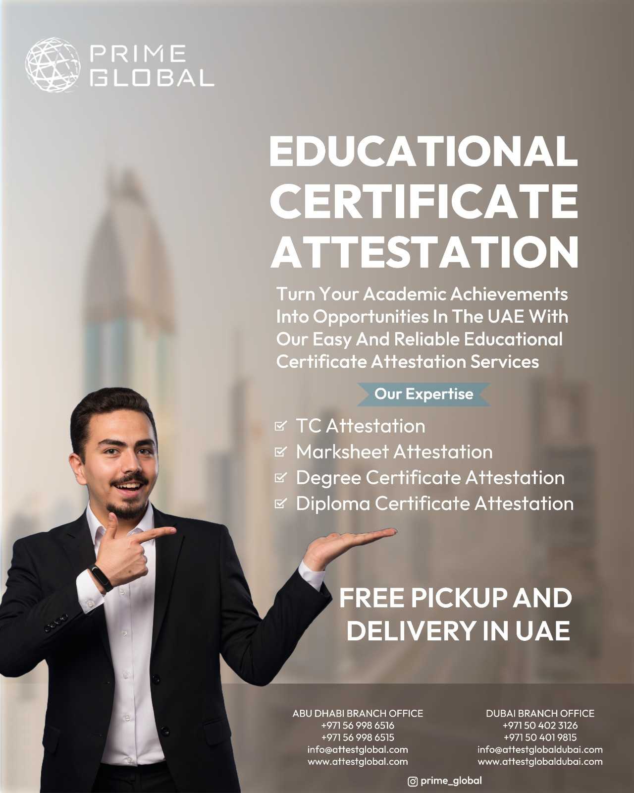 UAE No.1 educational certificate attestation services provider in UAE