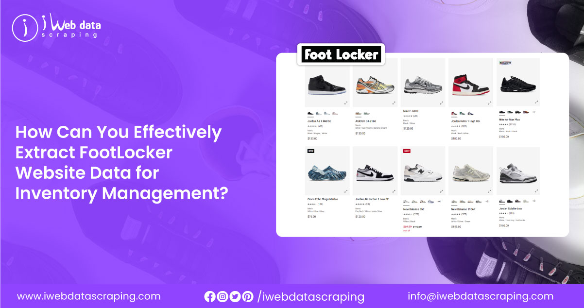 Extract FootLocker Website Data for Inventory Management