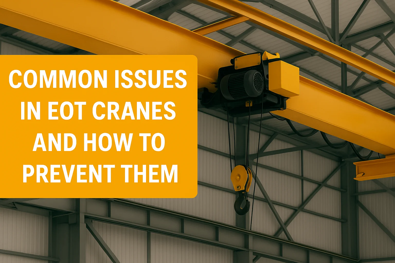 Common Issues in EOT Cranes and How to Prevent Them