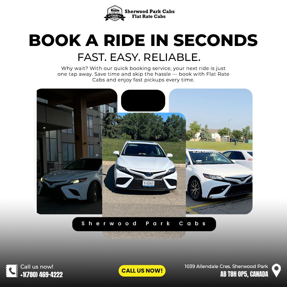 Looking for Affordable Rides in Sherwood Park? Have You Tried Flat Rate Cabs & Taxi?