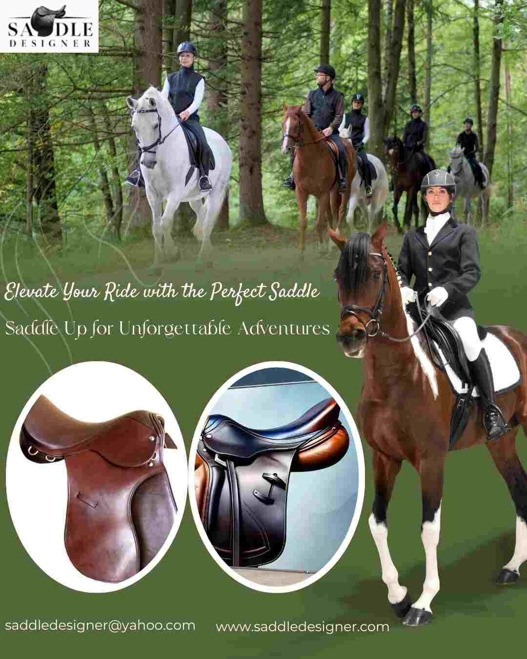 Equestrian ride saddle