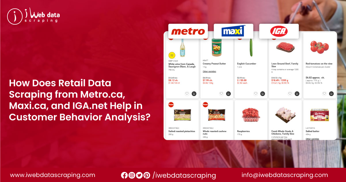 Metro.ca, Maxi.ca, & IGA.net Data Scraping: Customer Behavior Analysis
