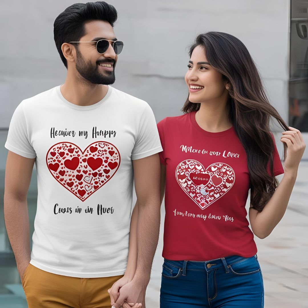 Creative Couple T-Shirt Design Ideas to Celebrate Love in Style