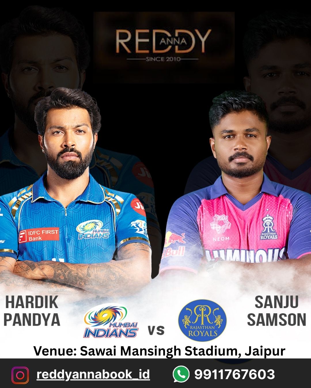 Reddy Book ID: Your Ultimate Guide to Experiencing IPL 2025 RR vs MI at the 50th Match in Jaipur.