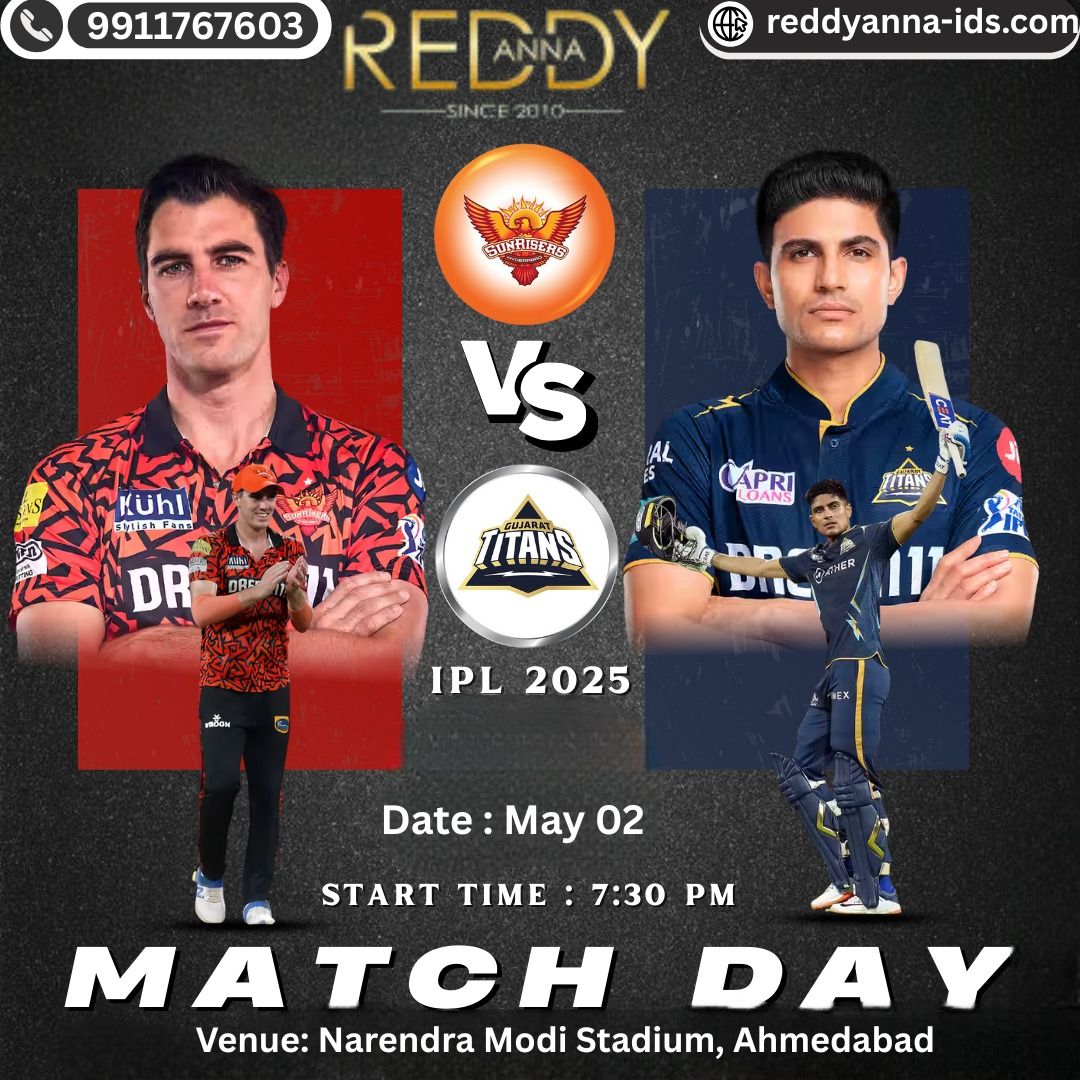 Fan Reactions and Prediction with Reddy Anna Book to the Epic Battle Between Gujarat Titans and Sunrisers Hyderabad at IPL 2025.