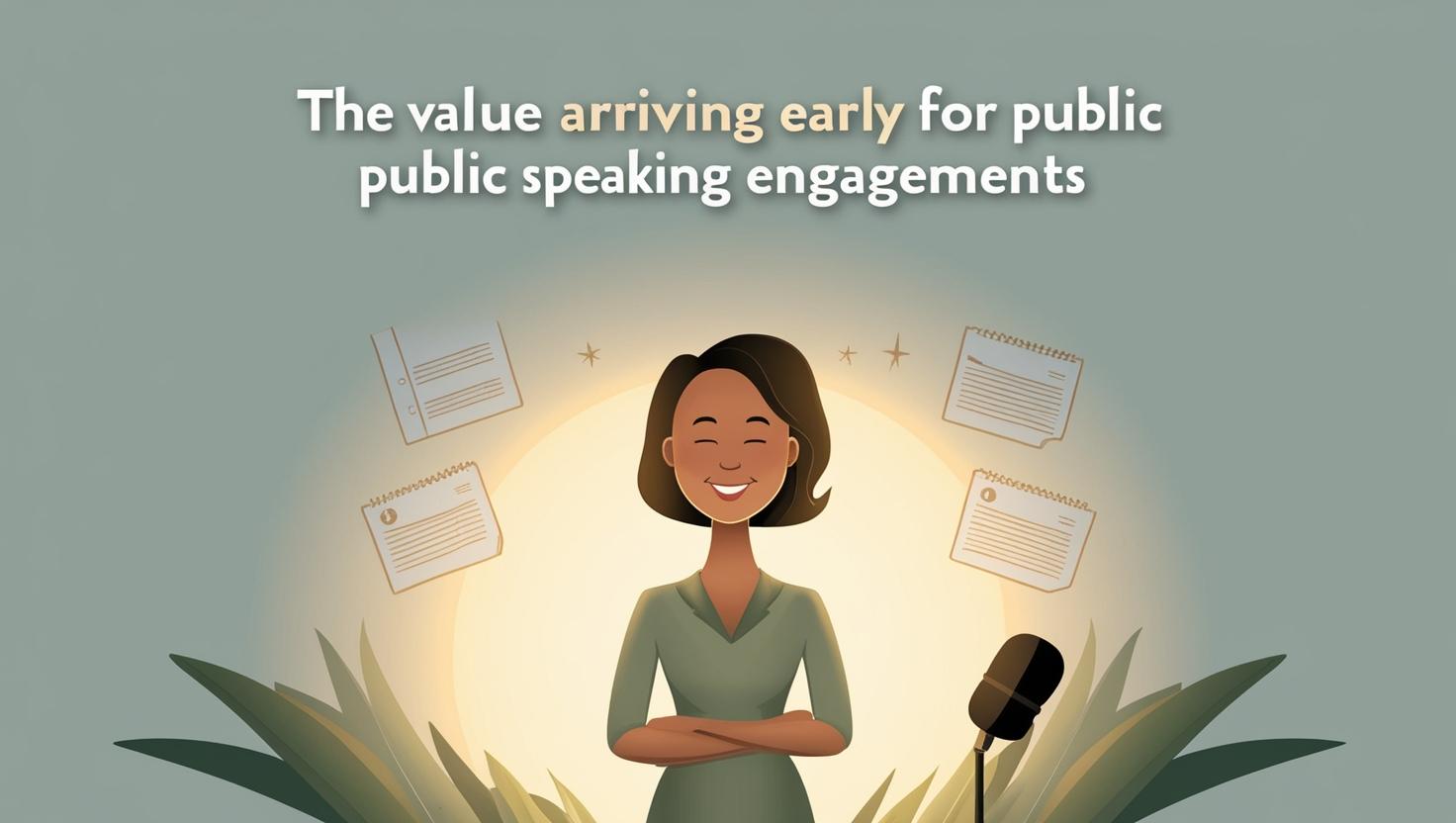 The Value of Arriving Early for Public Speaking Engagements