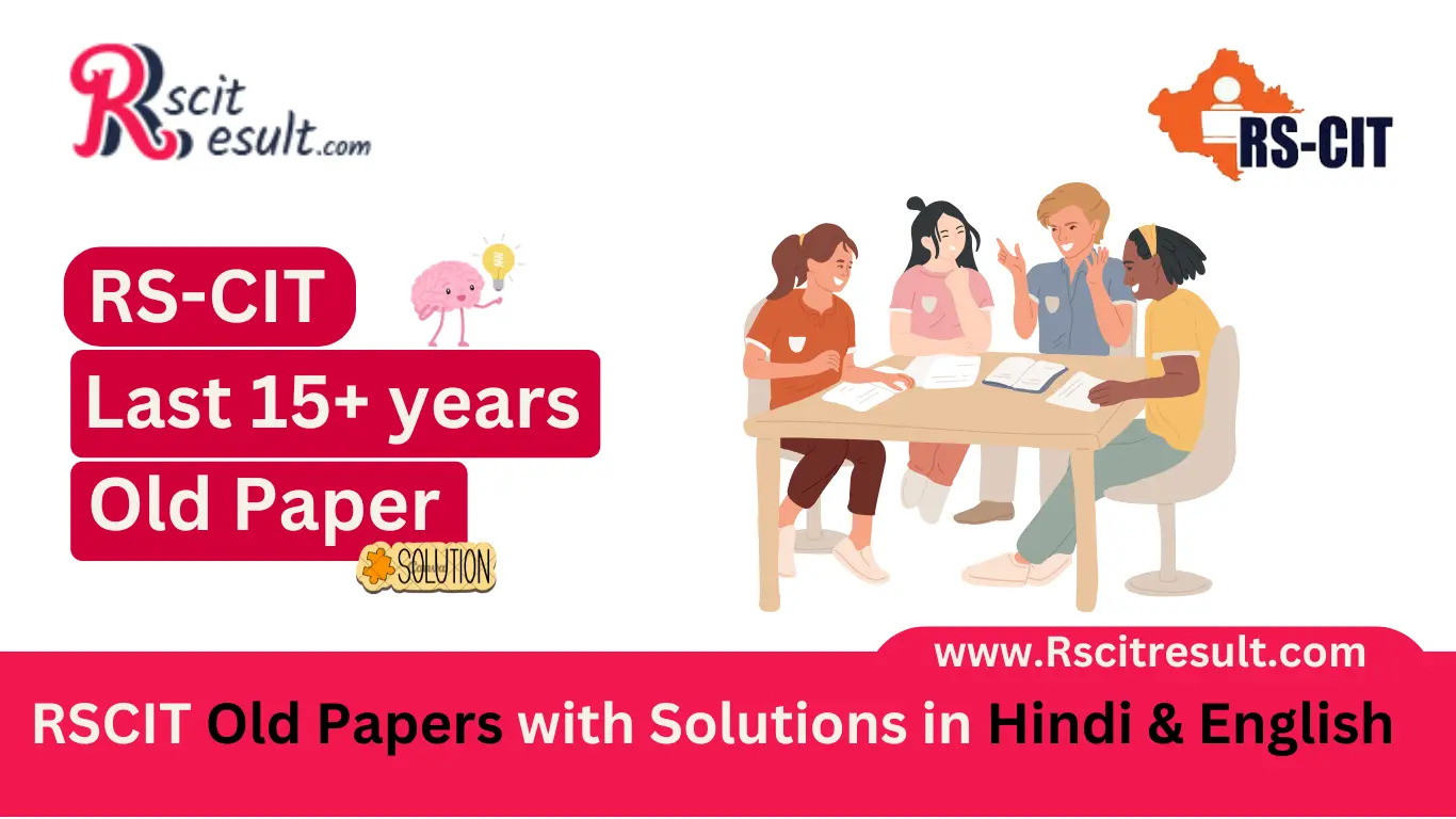 RSCIT Old Papers With 100% Solution & Online Mock Test