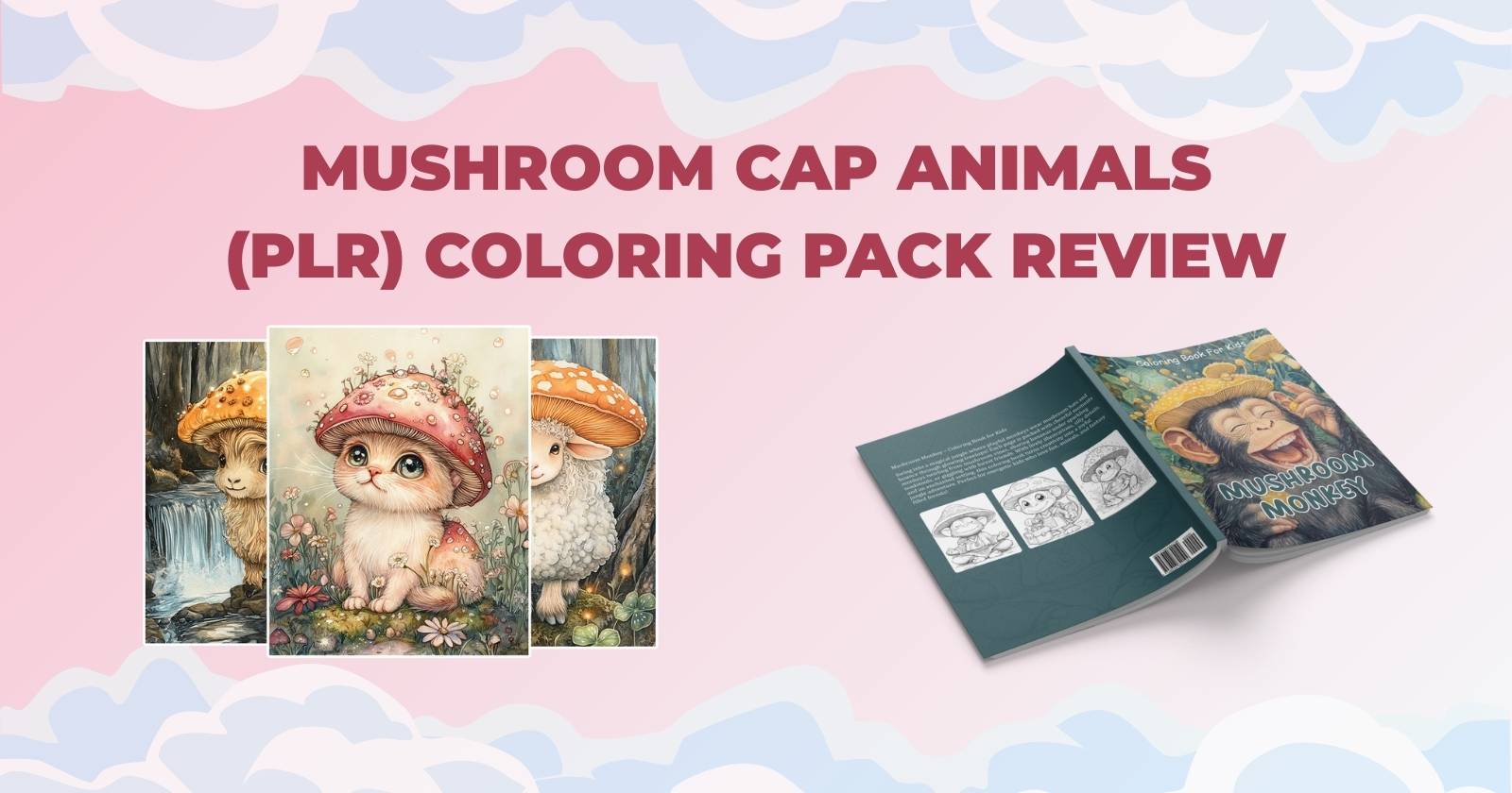 Mushroom Cap Animals - (PLR) Coloring Pack Review 2025