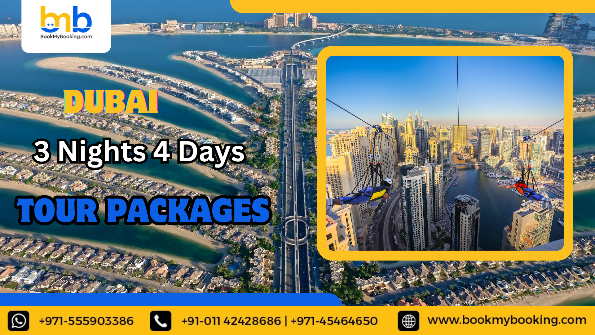 Complete Guide to 3 Nights 4 Days Dubai Tour Packages With Bookmybooking