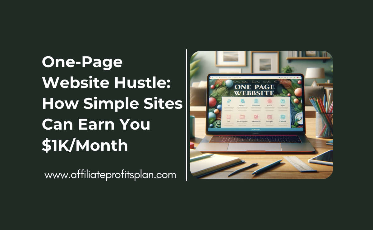 One-Page Website Hustle: How Simple Sites Can Earn You $1K/Month