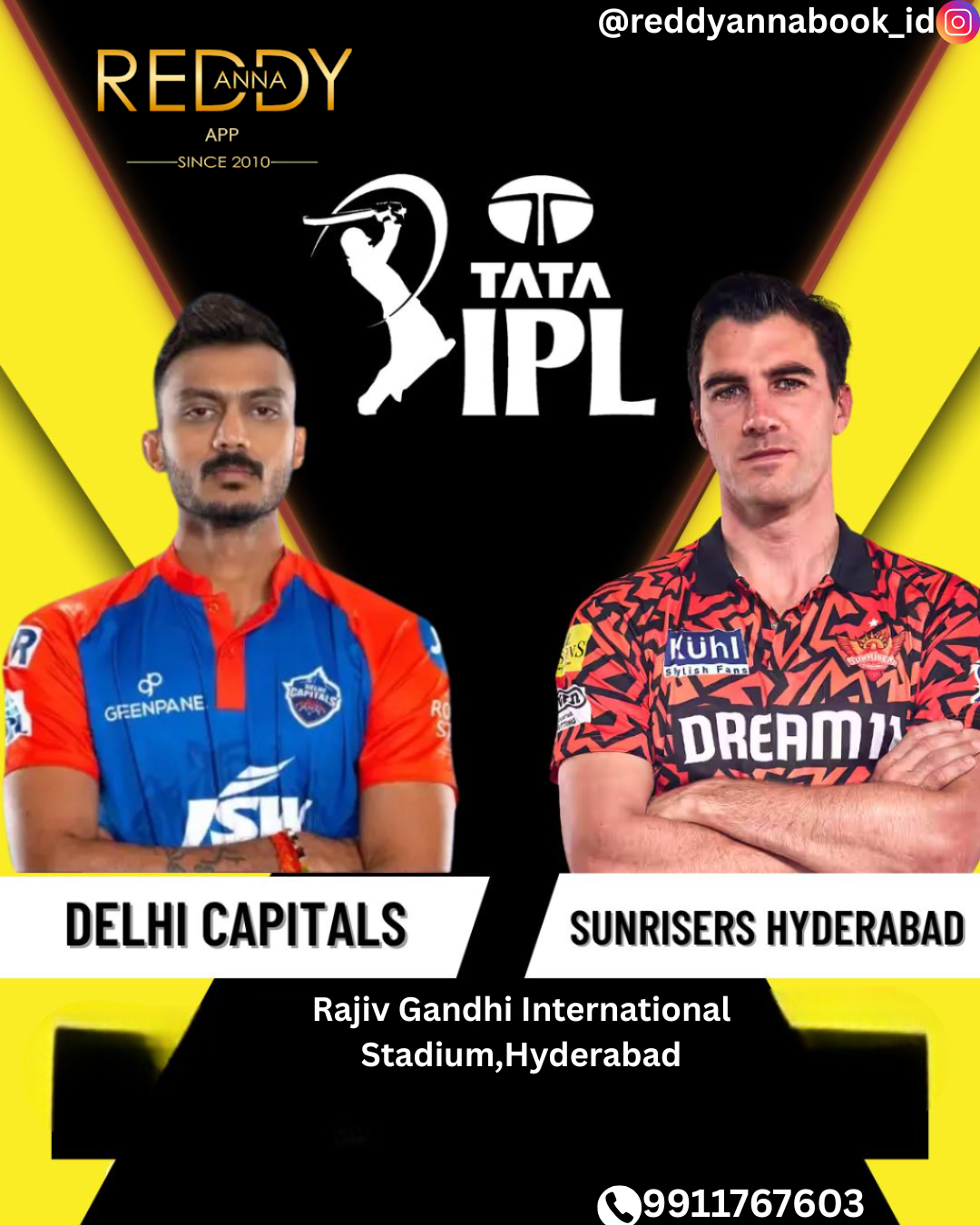 Live Updates: Sunrisers Hyderabad vs Delhi Capitals - 55th Match Preview at Rajiv Gandhi Stadium with Reddy Anna WhatsApp Number .