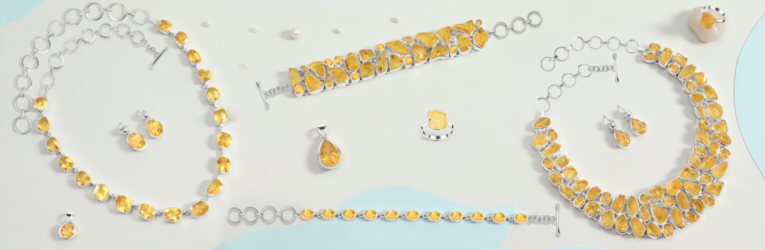 Citrine Jewelry In Silver – Radiant Yellow Sparkle For Girls