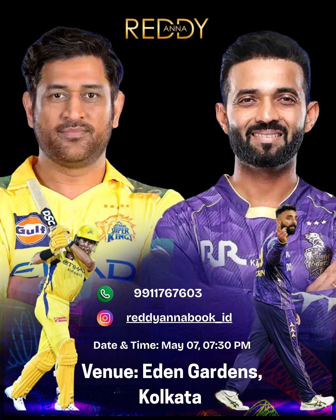 KKR vs CSK : with Reddy Book ID a Deep Dive into the Rivalry Ahead of IPL 2025's Epic Clash.