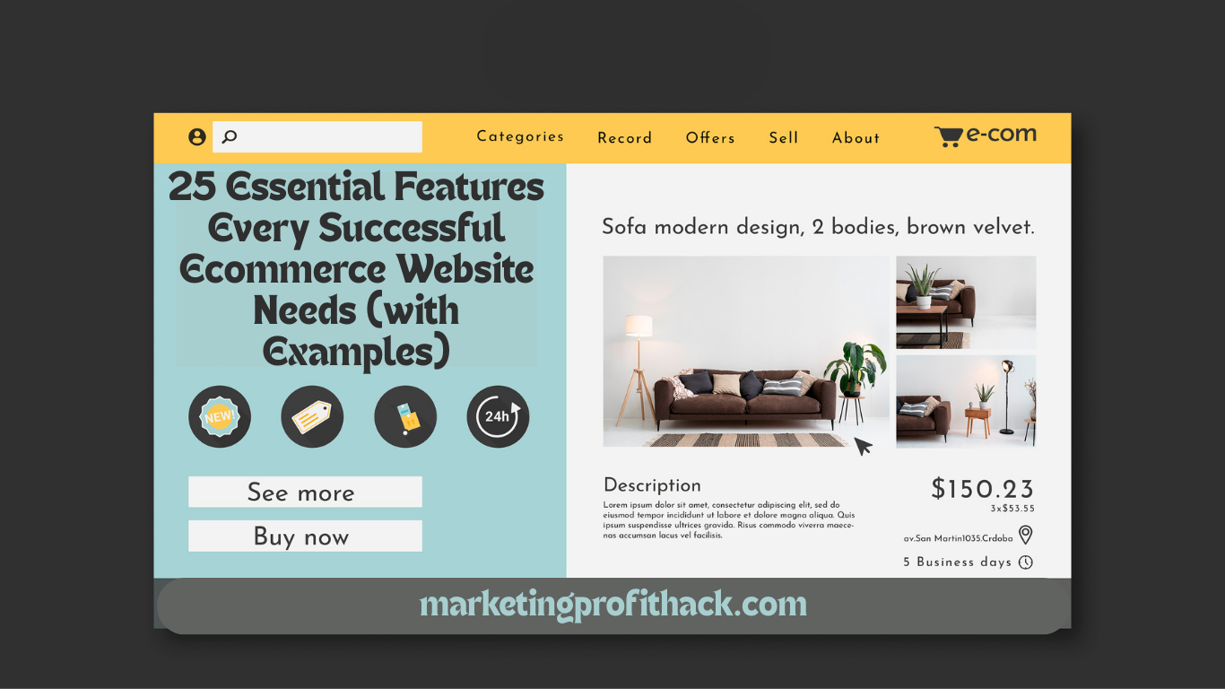 25 Essential Features Every Successful Ecommerce Website Needs (with Examples)