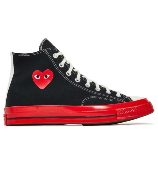 CDG Converse Black Smooth Comfort After Long Wear