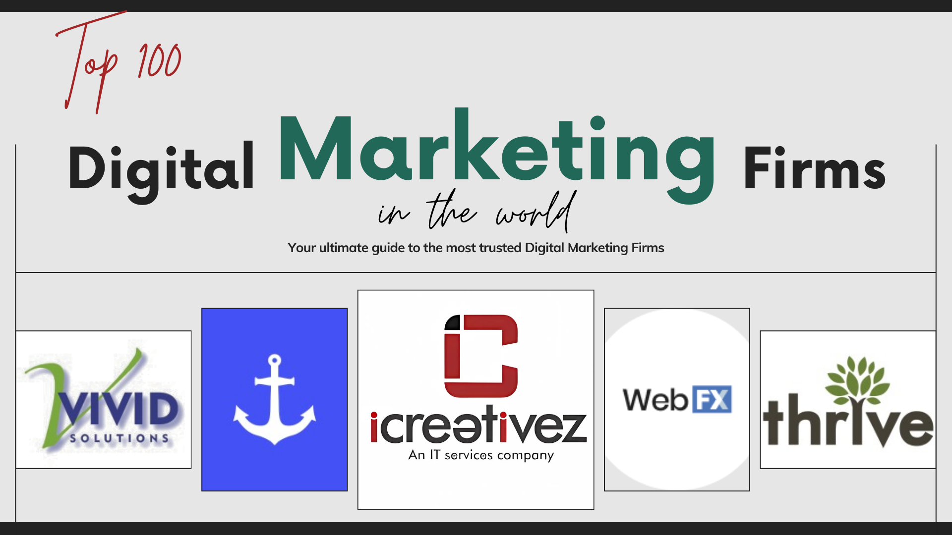 Top 100 Digital Marketing Firms in the world