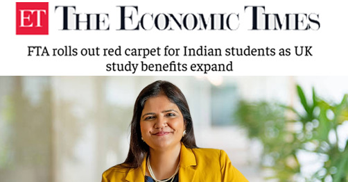 Featured in The Economic Times: The SmartMove2UK on How Indian Business Expansion Fuels UK Careers for Indian Graduates