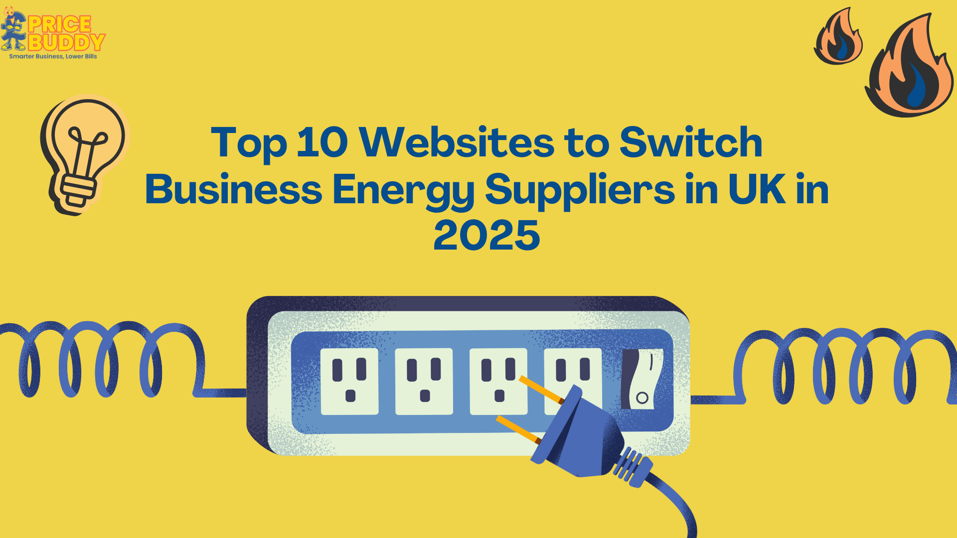 Top 10 Websites to Switch Business Energy Suppliers in UK in 2025