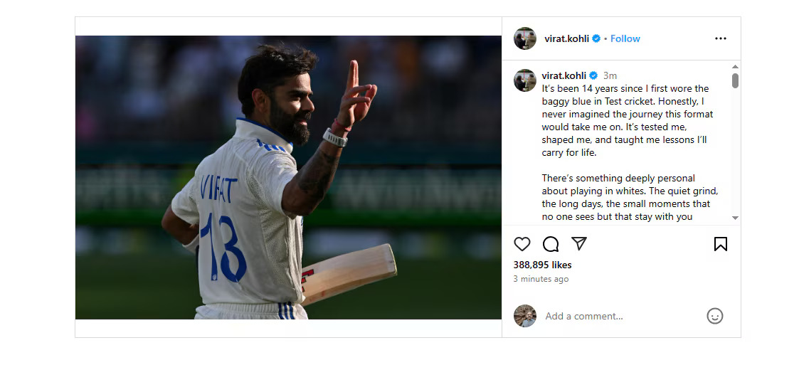 Virat Kohli’s Test Retirement: Unpacking #269’s Numbers