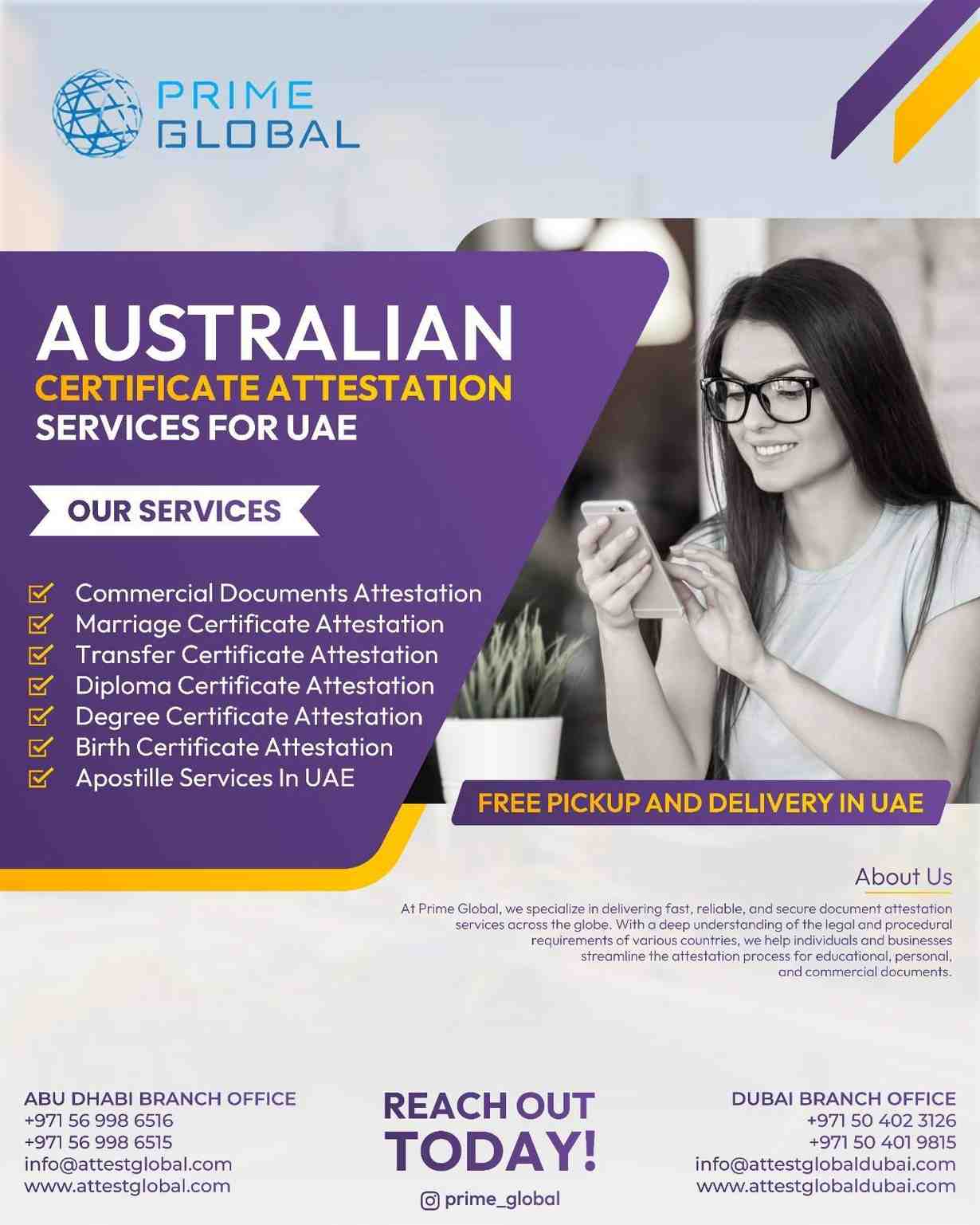 Simple Process for Australian Degree Certificate Attestation in UAE